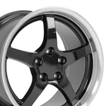 18X10.5/17X9.5 Rims Fit Corvette Camaro C5 Wheels Deep Dish Black Mach'd 4 Set. Fixed Price $783.00.