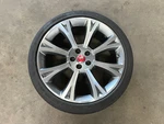 2007-2015 Jaguar Xk Orona Wheel Rim Tire 8 Spoke 255/35/20 9X20 Oem LOT2662. Fixed Price $899.00.