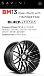 Savini Black Di Forza BM13 Set Of 4 Rims. Mint. 20 X 8.5. Fixed Price $900.00.