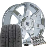 22X9 Fits Cadillac Escalade 6X139.7 Chrome Rim CA80 Hollander 5309 Bda Tpms Lugs. Fixed Price $3141.36.