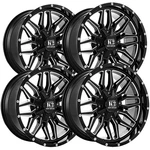 (set Of 4) K2 K16 Rage 20X10 6X135/6X5.5" -12MM Black/milled Wheels Rims. Fixed Price $1198.96.