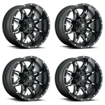 Set Fuel D567 Lethal 17X9 5X4.5 5X5 Matte Black Milled Truck Wheels 17" -12MM. Fixed Price $1380.00.