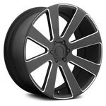 Dub S187 8-BALL Wheel 22X9.5 (30, 6X135, 87.1) Black Single Rim. Fixed Price $555.15.