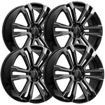 (set Of 4) Oe Revolution G-10 Denali 24X10 6X5.5" +31MM Black/milled Wheels Rims. Fixed Price $1738.96.