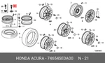 Genuine Oe Bolt Metal 74654SE0A00 For Honda 74654S-E0A00. Fixed Price $8.41.