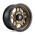 14X7 Fuel Utv D583 Anza 4+3 Matte Bronze Black Bead Ring Wheel 4X156 (13MM). Fixed Price $210.00.