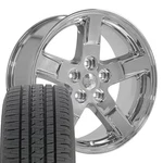 20X9 Wheels Tires Fit Dodge Ram 1500 Durango Chrome Rim Bda 2364 W1X. Fixed Price $2251.00.