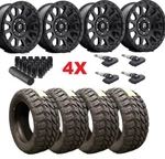 Black Wheels Rims Fuel Vector Ring Tires 33125017 Mt Fit 4RUNNER Tacoma. Fixed Price $2295.00.