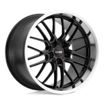 Cray Eagle 19X10.5 5X120.65 69MM Gloss Black With Mirror Cut Lip Wheel. Fixed Price $199.72.