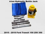 DC3417A078AB 19 Ford Transit 150 250 Ton Hydraulic Bottle Jack W/ Tools. Fixed Price $219.00.