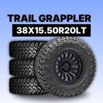 (set Of 4) 38X15.50R20LT Nitto Trail Grappler M/t Load 125Q. Fixed Price $2400.00.