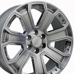 20" Rims Fit Gm Chevy Sierra Silverado Wheels Hyper Black W/chrome 5661 Set Of 4. Fixed Price $1144.00.