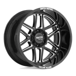 20X9 Moto Metal MO992 Folsom Gloss Black Milled Wheel 6X5.5 (18MM). Fixed Price $310.50.