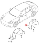 Genuine Porsche Panamera Wheel Housing Liner Left Rear 97050413304. Fixed Price $271.53.