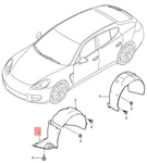 Genuine Porsche Panamera Wheel Housing Liner Right Front 97050412423. Fixed Price $152.23.