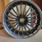 22X9 Inch 5X120 Lexani Invictus Wheel Custom Lip With Black/chrome Face. Fixed Price $495.00.