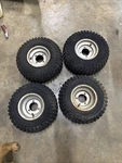 1988 Yamaha Moto 4 YFM80 Front And Rear Wheels Rims 7X5.5 3 Lug. Fixed Price $199.99.