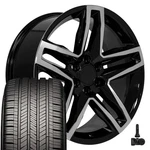 CV34 22X9 Machined Oe Rims & 285/45R22 Eagle Tires, Tpms Set 6X139.7 26ET. Fixed Price $2213.00.