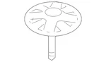 Genuine Hyundai Spare Tire Retainer 62851-3L000. Fixed Price $8.77.
