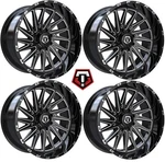 Tis Black Milled Wheels Gmc Sierra 1500 547BM Trail Boss Z71ZR2 AT4 High Country. Fixed Price $1796.00.
