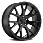 Voxx Replica Hellcat Wheel 22X9 (20, 5X114.3, 71.6) Black Single Rim. Fixed Price $306.14.