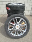 22" New Escalade Platinum Factory Style Chrome Wheels & 285-45-22 Tires 5358. Fixed Price $2020.00.