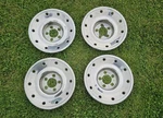 Set Of 4 Aftermarket Chrome Wheel Simulators Trailer Lug 16" Dodge 5X5.5". Fixed Price $49.00.