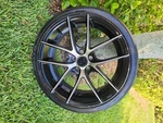 Set Of 4 20X9 Niche Targa M130 - Black Machines W/ Dark Tint. Fixed Price $600.00.