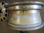 Wheel 15X6 Aluminum 14 Spoke Silver And Gray Background Fits 96-98 Sable 240280. Fixed Price $76.00.