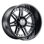 (4X) Hostile Lunatic 24X14 8X165 Gloss Black Milled Wheels For Lug Chevy/gmc. Fixed Price $2595.00.