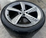 Genesis GV70 21X9 Spoke Wheel Rim W/tire Silver (ONLY#1) 2022-2025 107618. Fixed Price $600.00.