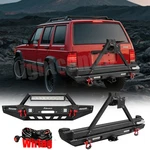 For 1984-2001 Jeep Cherokee Xj Front Rear Bumper Winch Plate&spare Tire Carrier. Fixed Price $386.96.