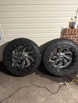 22IN Fuel Rims And Tires 325/50R22 Front Rear. Fixed Price $1500.00.