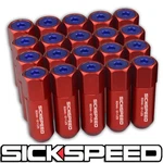 Sickspeed 20 Pc Red/blue Capped Extended Locking 60MM Lug Nuts Wheels 14X1.5 L37. Fixed Price $56.70.