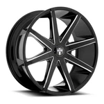 (1) 20X8.5 +10 Dub 1PC S109 Push 5X115,5X4.75 Gloss Black Milled Wheel. Fixed Price $479.00.