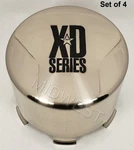 New 1001342M Series XD122 Machined 8 Lug Push Thru Wheel Rim Center Caps. Fixed Price $96.00.