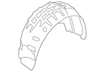 Genuine Volkswagen Wheelhouse Liner 17A-810-972-B. Fixed Price $105.08.