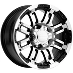 Vision 375 Warrior 17X8.5 5X4.5" +18MM Black/machined Wheel Rim 17" Inch. Fixed Price $186.99.