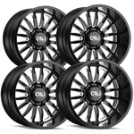 (4) Cali Off-road 9110 Summit 20X12 8X6.5" -51 Black/milled Wheels Rims 20" Inch. Fixed Price $2039.96.