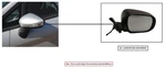 Lh Blue/blk Mirror W/turn Textured Oem 22-25 Toyota Corollacs 1YR Wrnty. Fixed Price $165.00.