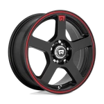 Motegi Wheels Rim MR116 FS5 17X7 4X100/4.5 ET40 72.56CB Matte Black W/ Red. Fixed Price $213.84.
