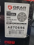 Gear Off Road A270696-770BM 20X9 Gloss Black Milled Wheel. Fixed Price $289.99.