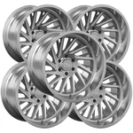 (set 5) Cali Off-road 9114 Purge 20X12 6X5.5" -51MM Brushed Wheels Rims. Fixed Price $3374.95.