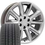 5696 Hyper 20X8.5 Rims Bridgestone Tires Set Fit Silverado Sierra Tahoe Yukon. Fixed Price $2040.00.