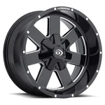 20X10 Vision Off-road 411 Arc Gloss Blk Milled Wheel 6X5.5 (-25MM). Fixed Price $357.73.