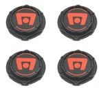 4X New Motegi Racing MR116 MR117 MR118 Wheel Center Caps Black Red 4/5 Lug M603R. Fixed Price $72.00.