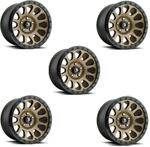 17 Bronze Wheels Rims Fuel Vector Black Lip Ring Method Rhino (5). Fixed Price $1870.00.