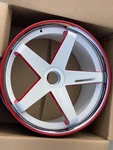 20" Blaque Diamond BD21 Red Concave Wheels Rims Audi Bmw Benz Giovanna Koko 24. Fixed Price $250.00.
