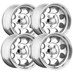 (set Of 4) Pacer 164B Lt Mod 16X10 6X5.5" -32MM Polished Wheels Rims 16" Inch. Fixed Price $812.96.