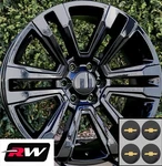 X9" Inch Chevy Silverado Oem Specs Denali Wheels 2017 2018 Gloss Black Rims. Fixed Price $1349.00.